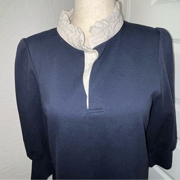 Tuckernuck Pomander Place Charlotte Terry 1/4 Button Front Tunic Shirt Dress - Picture 10 of 13
